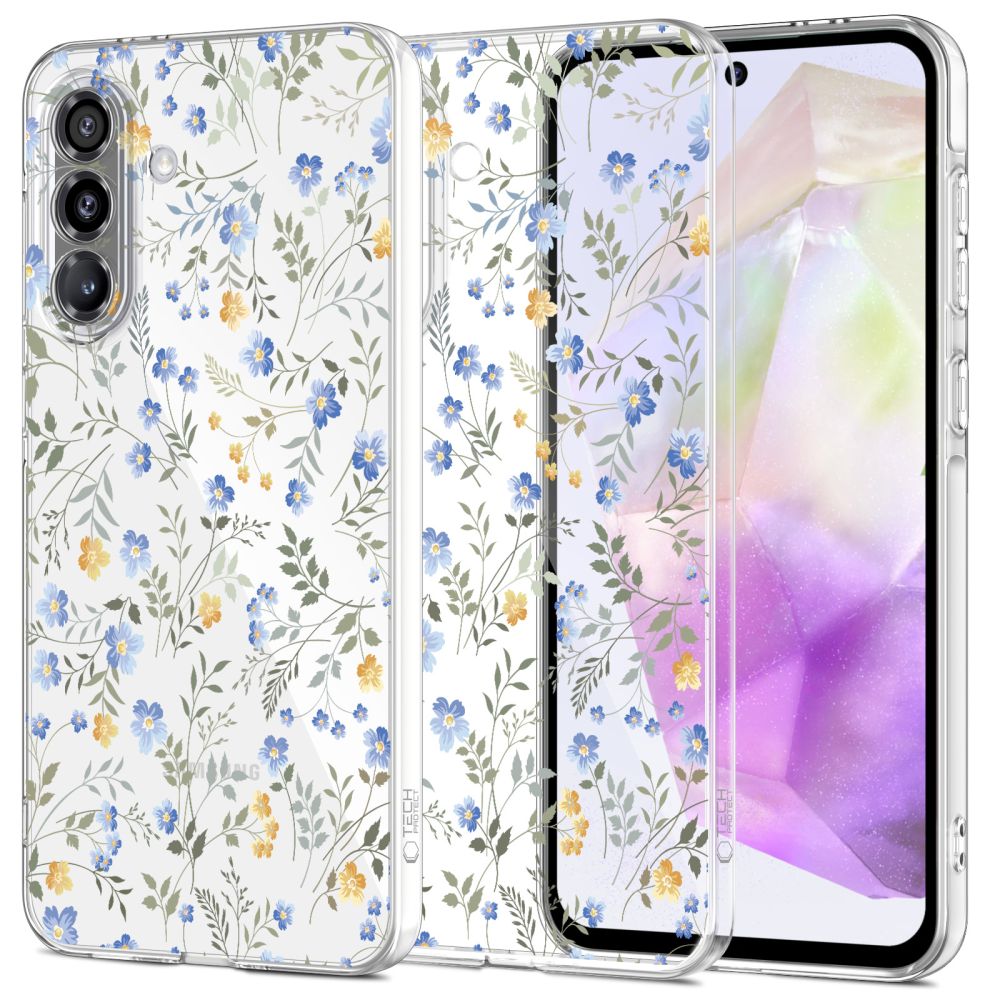etui Tech-Protect FlexAir Spring flowers Samsung Galaxy A37 5G