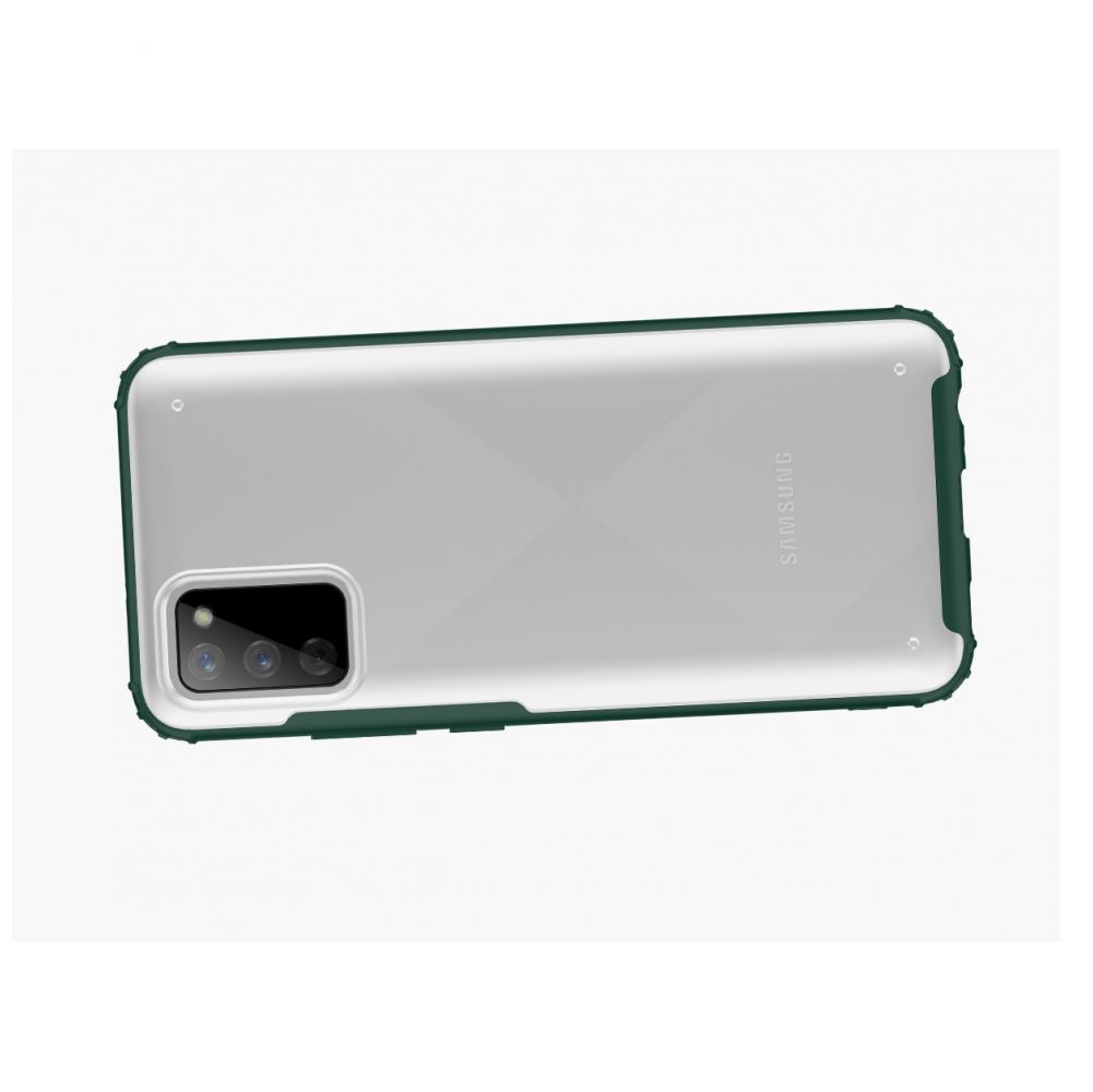 etui Tech-protect Hybridshell Frost czarne Samsung A02S / 5