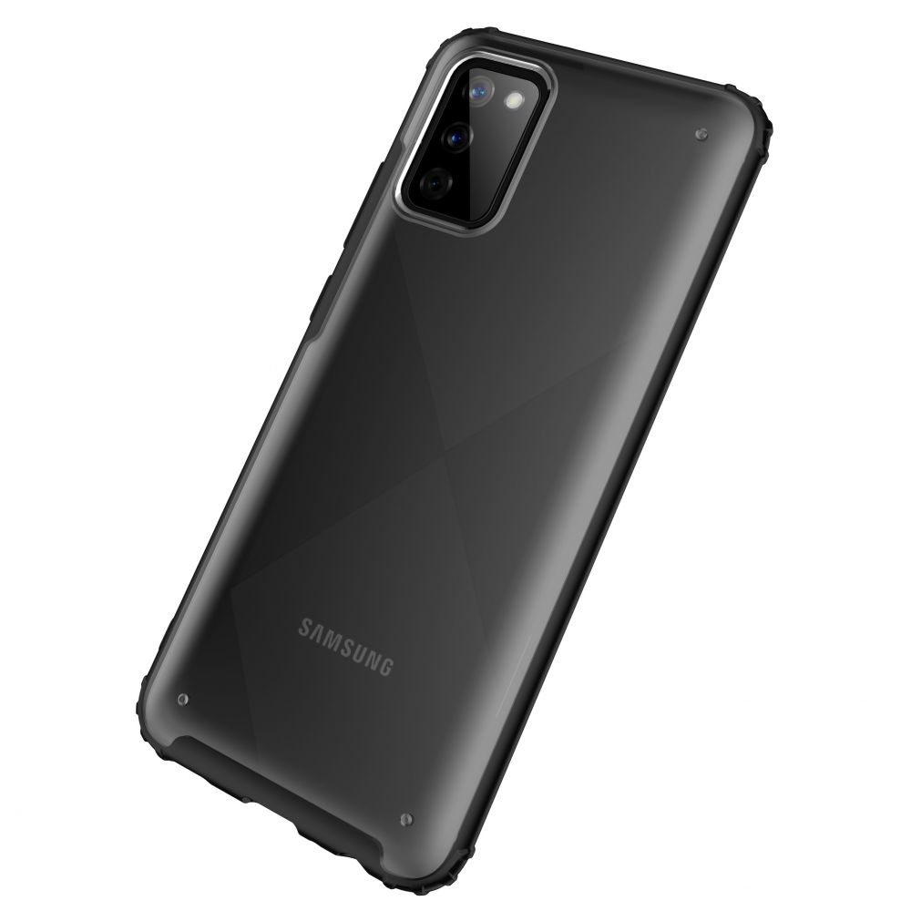 etui Tech-protect Hybridshell Frost czarne Samsung A02S / 8