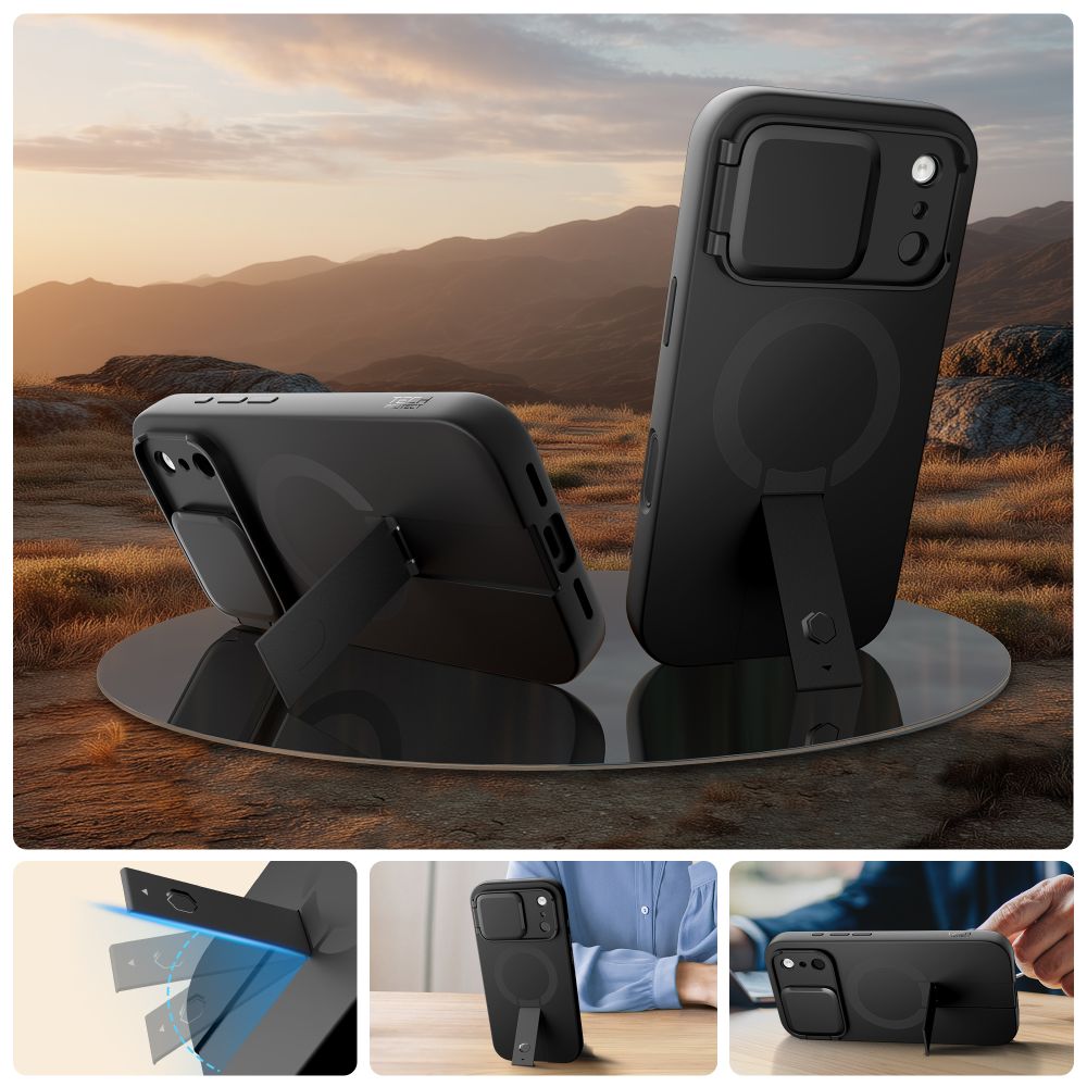 etui Tech-protect Kevlar Aura Magsafe czarne Apple iPhone 17 Pro / 4