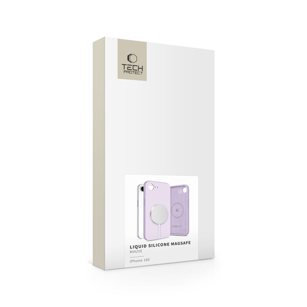 etui Tech-protect Liquid Silicone Magsafe mauve Apple iPhone 17e / 2