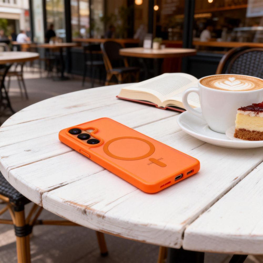 etui Tech-protect Magmat Magsafe Matte orange Samsung Galaxy S26 / 6