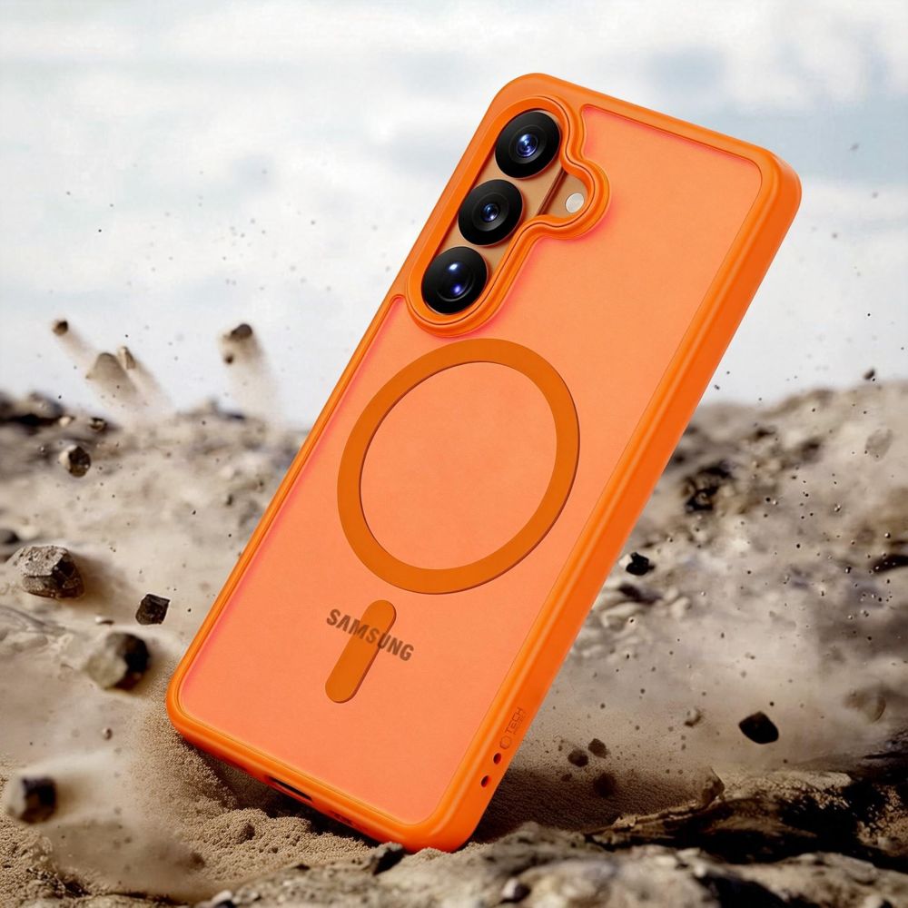 etui Tech-protect Magmat Magsafe Matte orange Samsung Galaxy S26 / 7