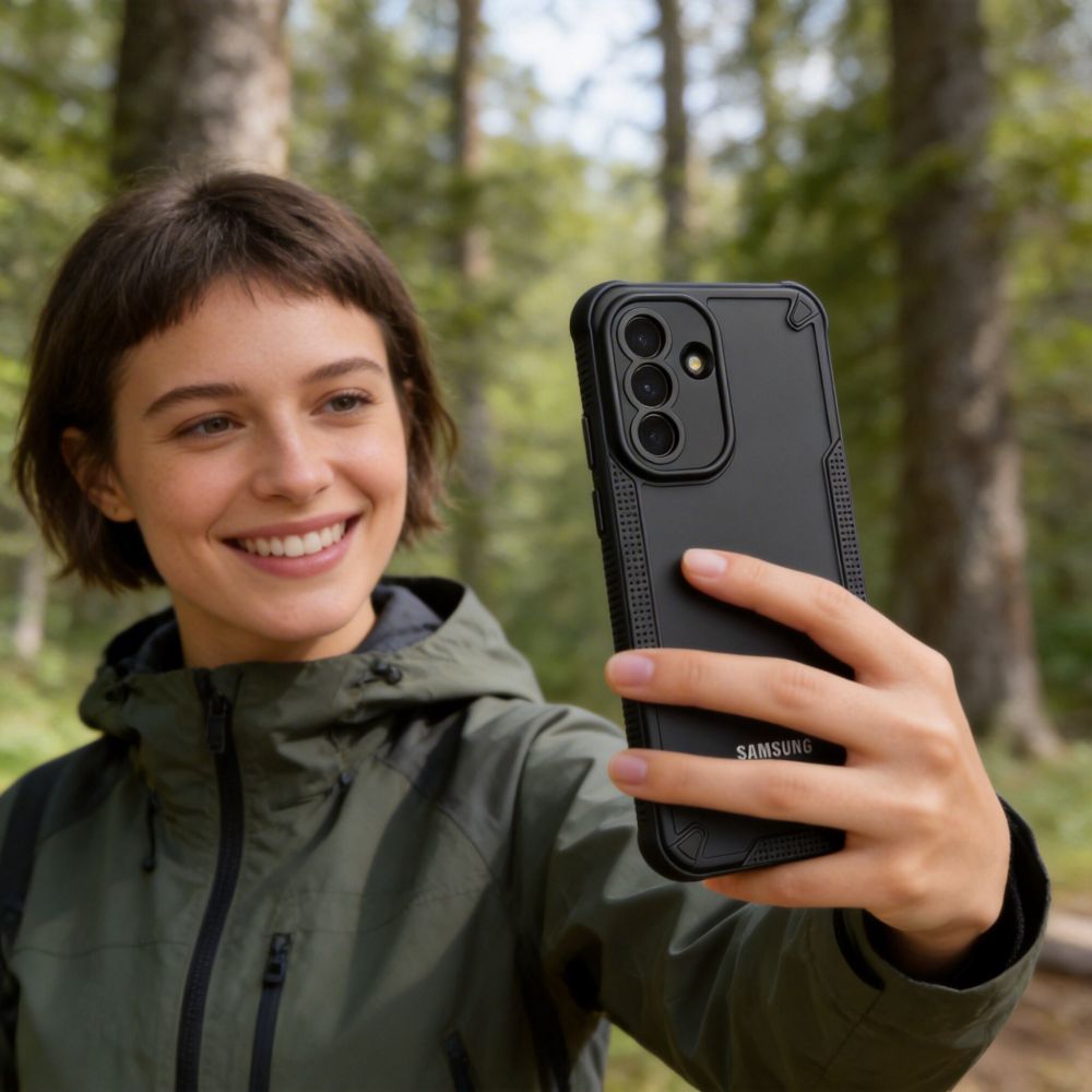 etui Tech-protect Rugged Shield czarne Samsung Galaxy A37 5G / 5