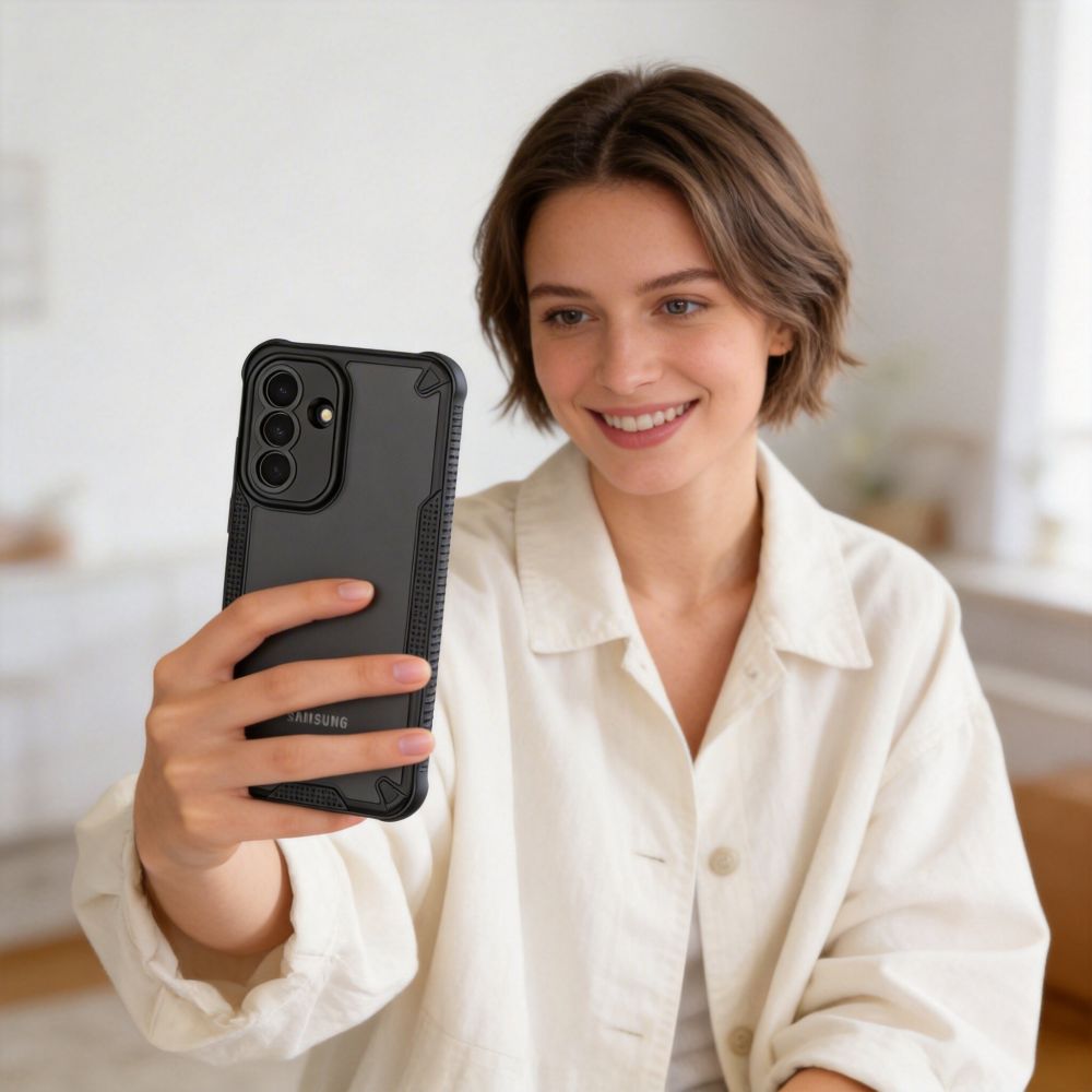 etui Tech-protect Rugged Shield czarne Samsung Galaxy A37 5G / 8