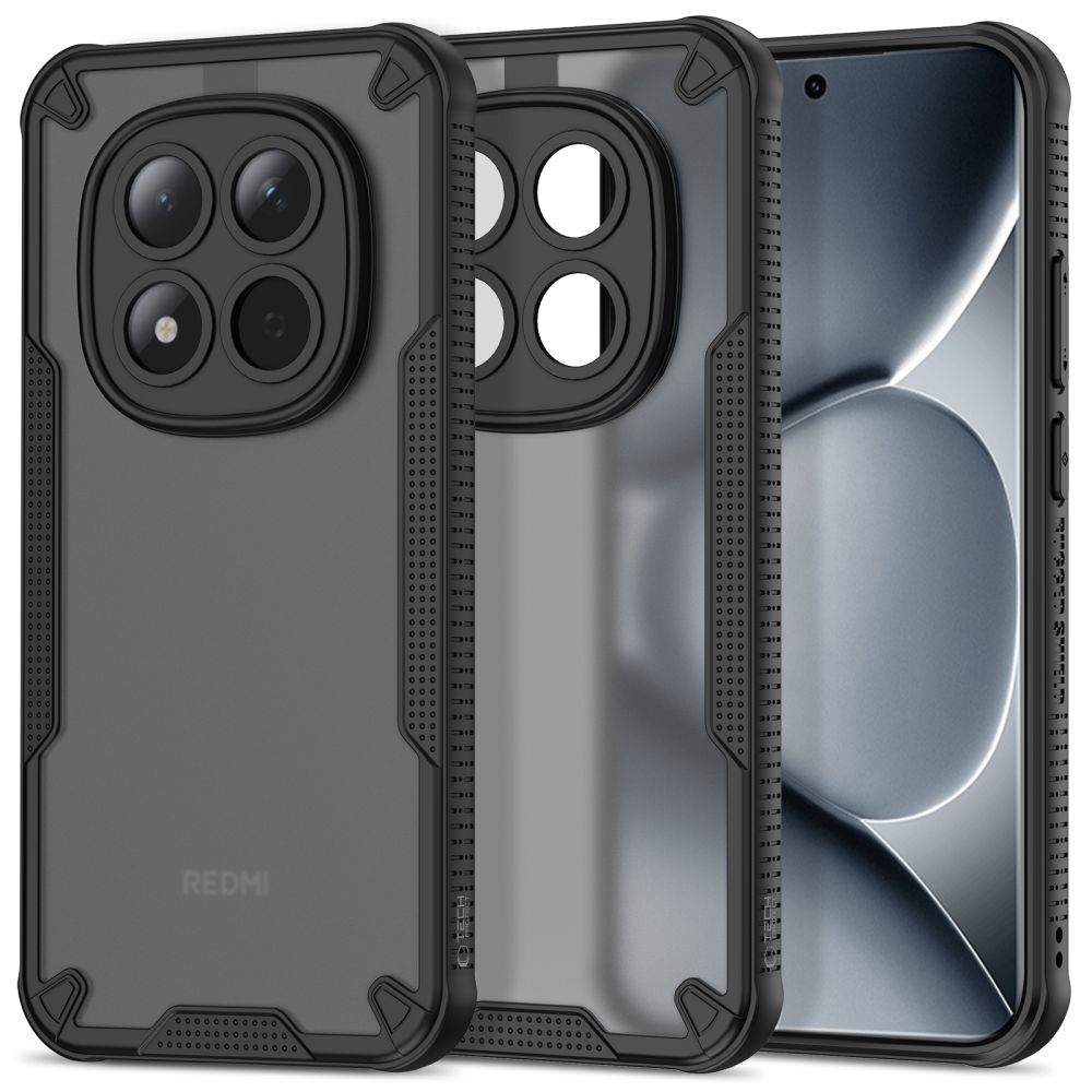 etui Tech-protect Rugged Shield czarne Xiaomi Redmi Note 15 Pro Plus 5G