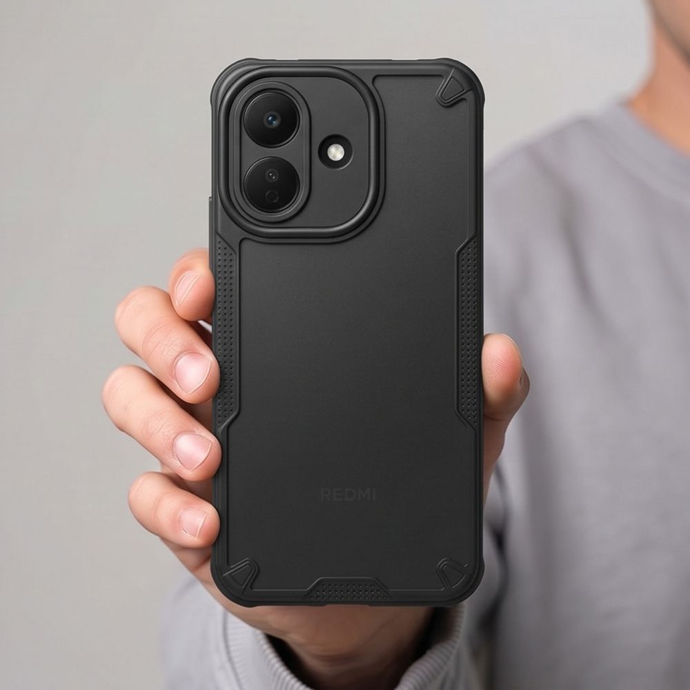 etui Tech-protect Rugged Shield czarne Xiaomi Redmi Note 17 Pro 5G / 6