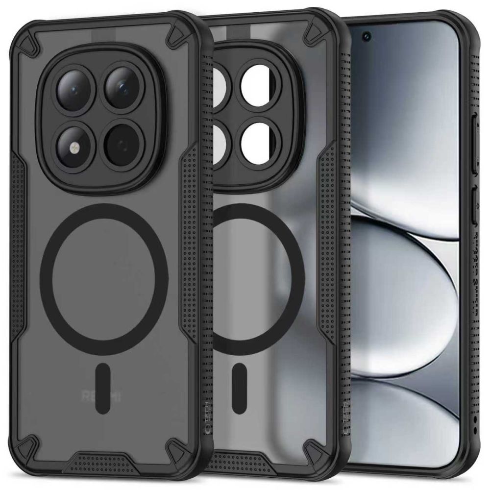 etui Tech-protect Rugged Shield Magsafe czarne Xiaomi Redmi Note 15 Pro 5G