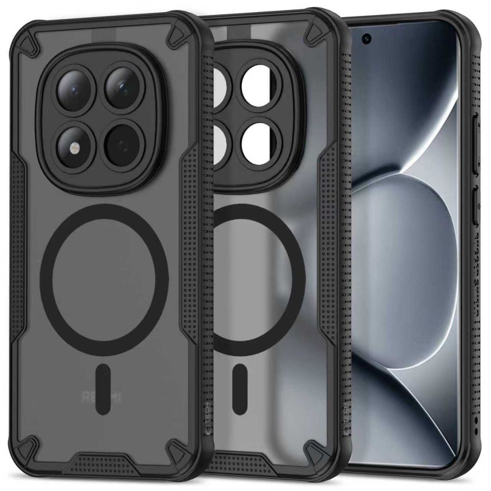 etui Tech-protect Rugged Shield Magsafe czarne Xiaomi Redmi Note 15 Pro Plus 5G