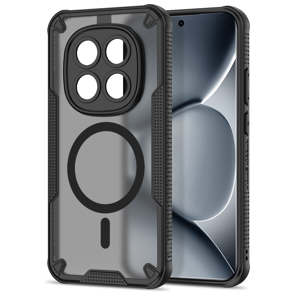 etui Tech-protect Rugged Shield Magsafe czarne Xiaomi Redmi Note 15 Pro Plus 5G / 2