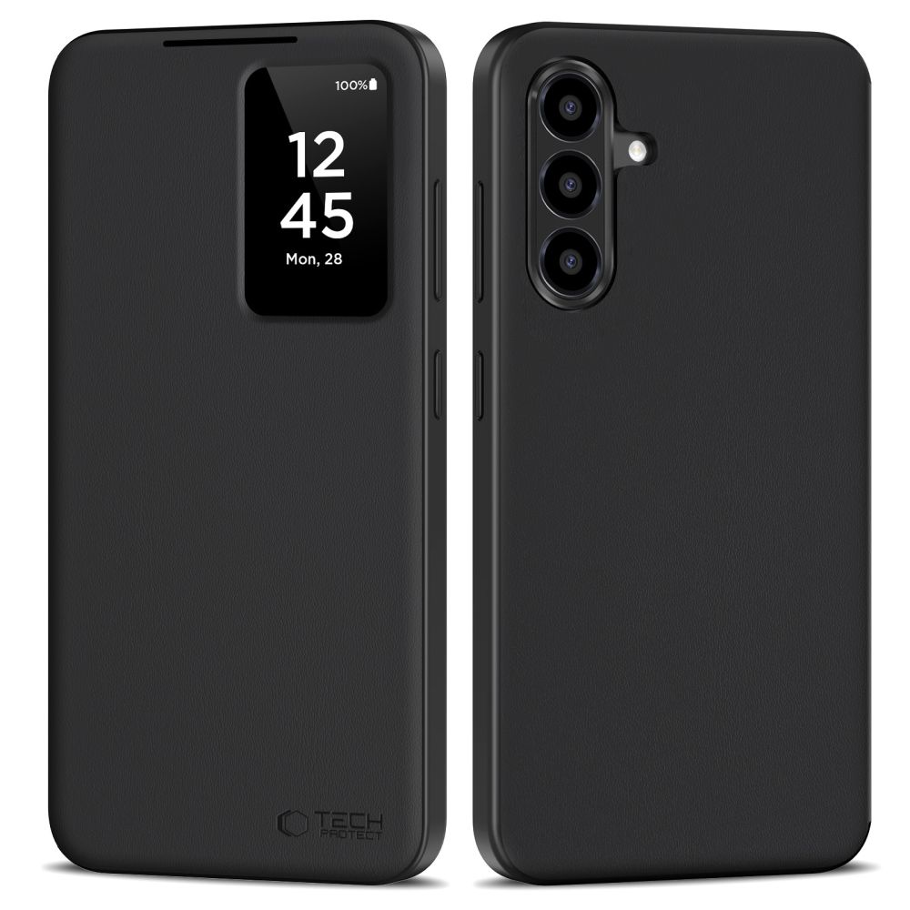 etui Tech-protect Smart Wallet czarne Samsung Galaxy A17