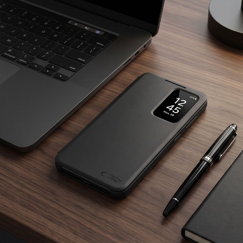 etui Tech-protect Smart Wallet czarne Samsung Galaxy A27 5G / 5