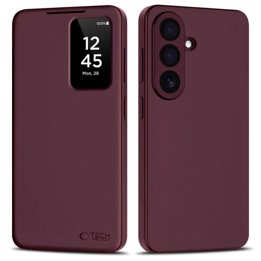 etui Tech-protect Smart Wallet mulberry Samsung Galaxy S26