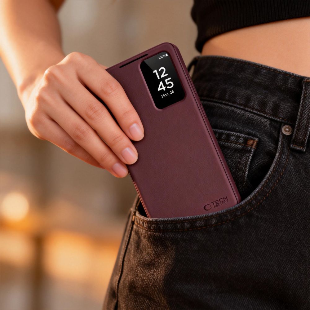 etui Tech-protect Smart Wallet mulberry Samsung Galaxy S26 / 4