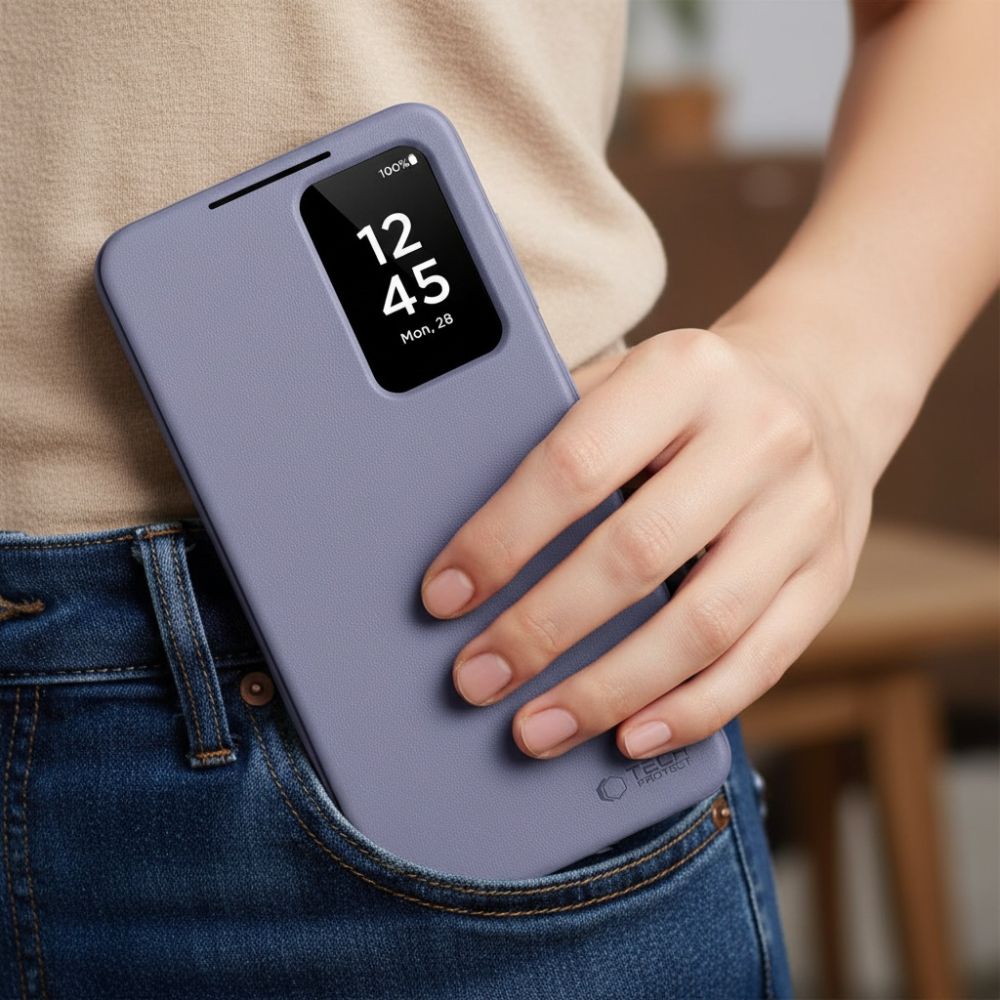 etui Tech-protect Smart Wallet purple Samsung Galaxy S26 / 5