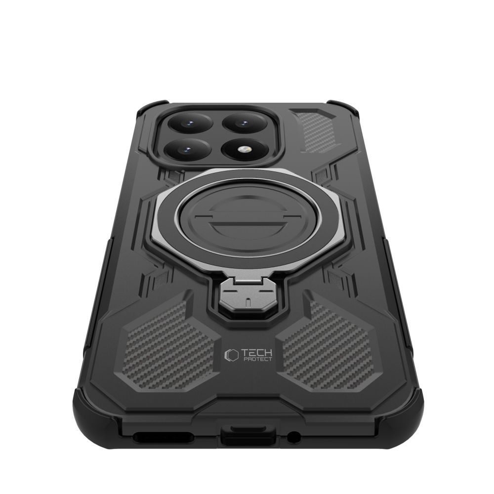 etui Tech-protect Tacticstand Magsafe czarne Xiaomi 15T 5G / 4