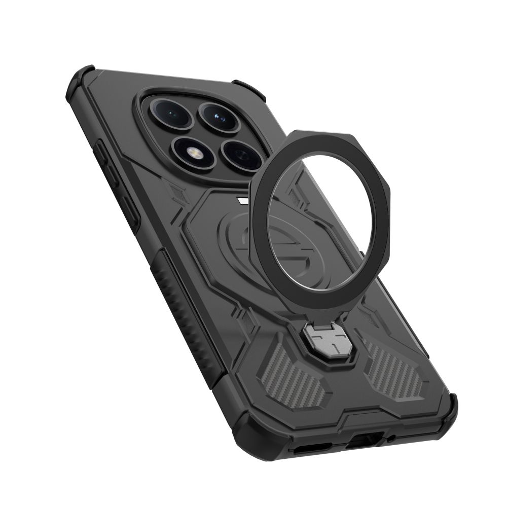 etui Tech-protect Tacticstand Magsafe czarne Xiaomi Redmi Note 15 Pro Plus 5G / 3