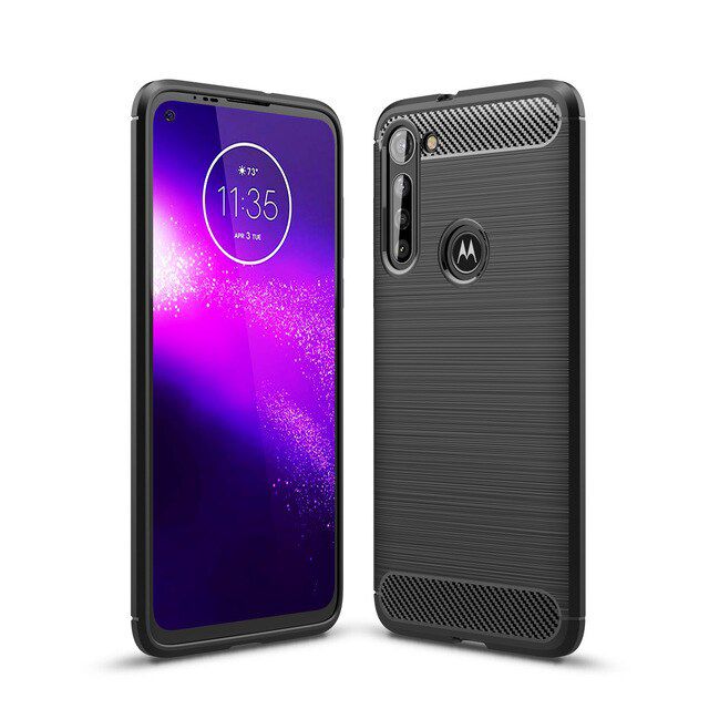 etui Tech-Protect TPU Carbon Czarne Motorola Moto G8 Power