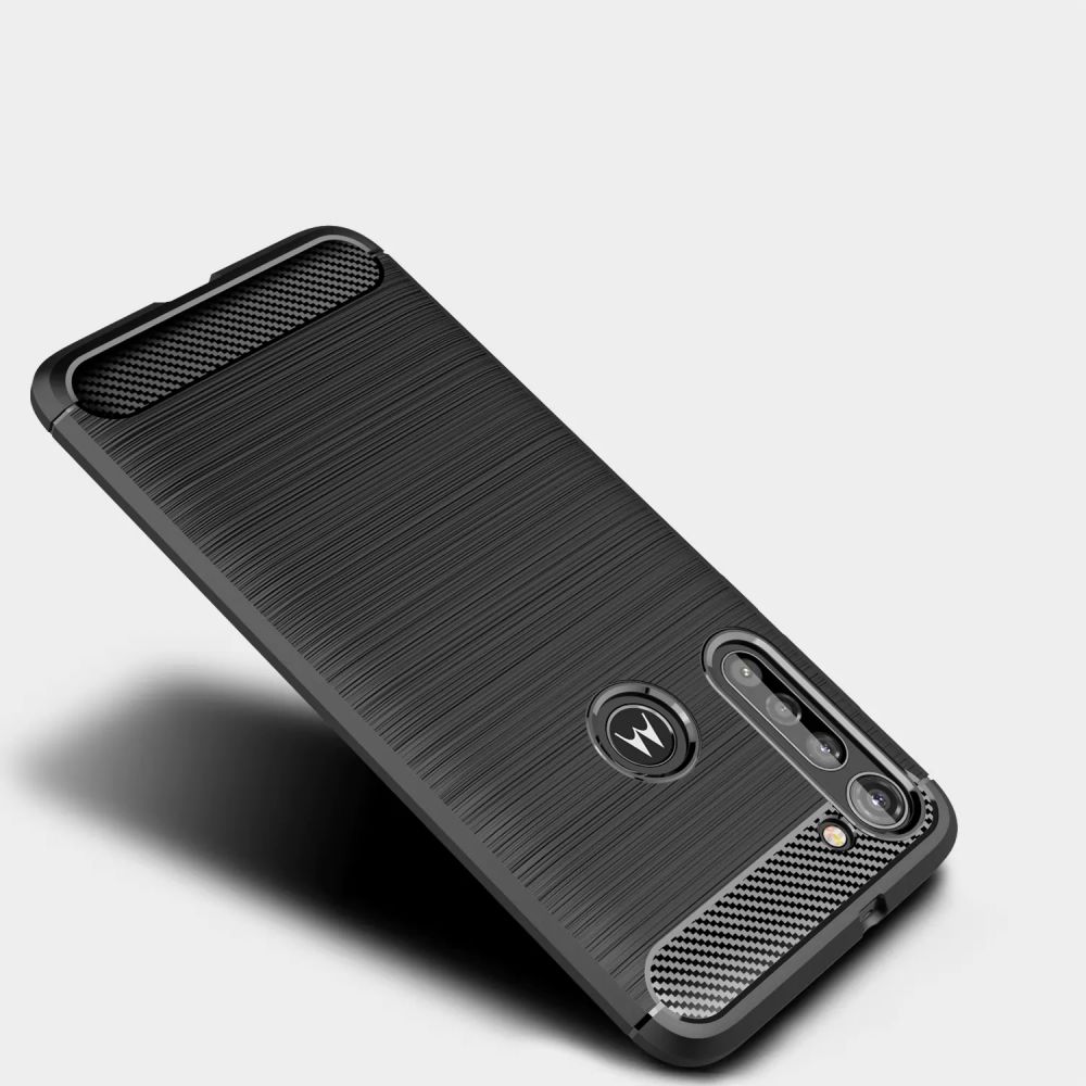 etui Tech-Protect TPU Carbon Czarne Motorola Moto G8 Power / 5