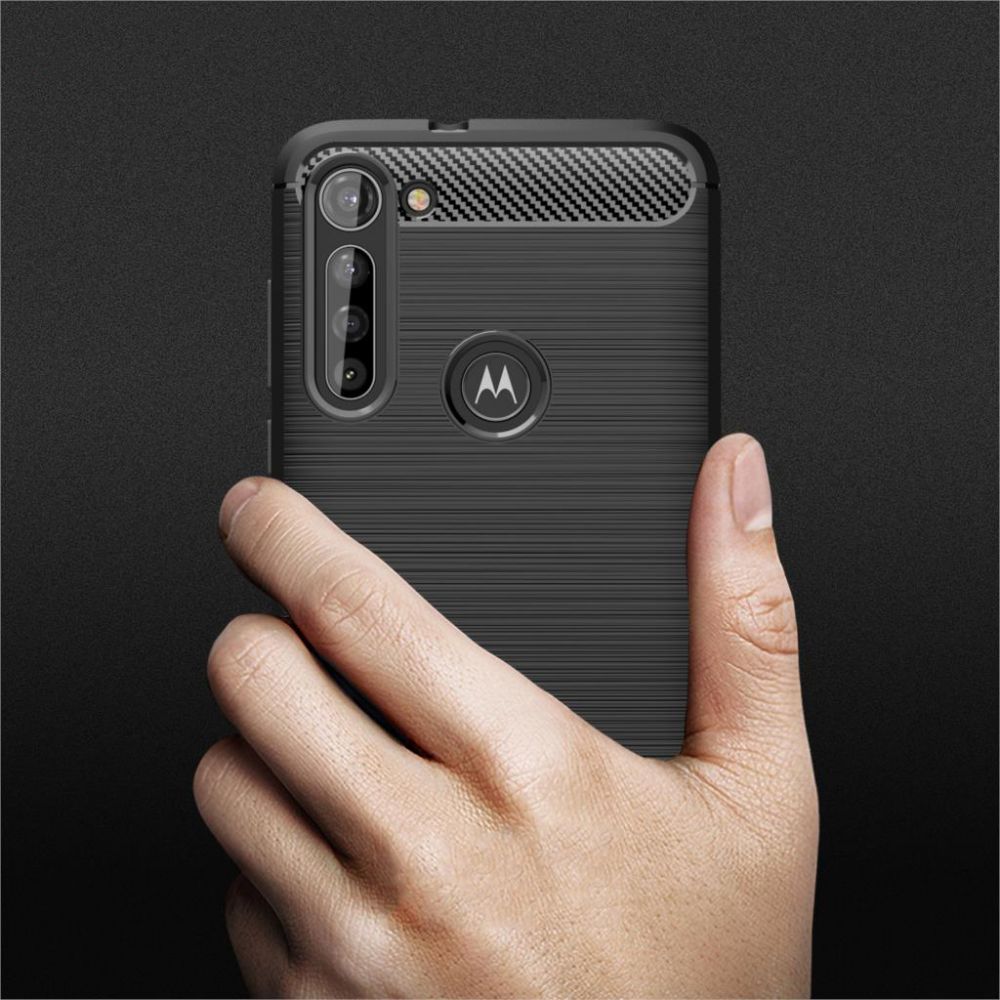 etui Tech-Protect TPU Carbon Czarne Motorola Moto G8 Power / 8