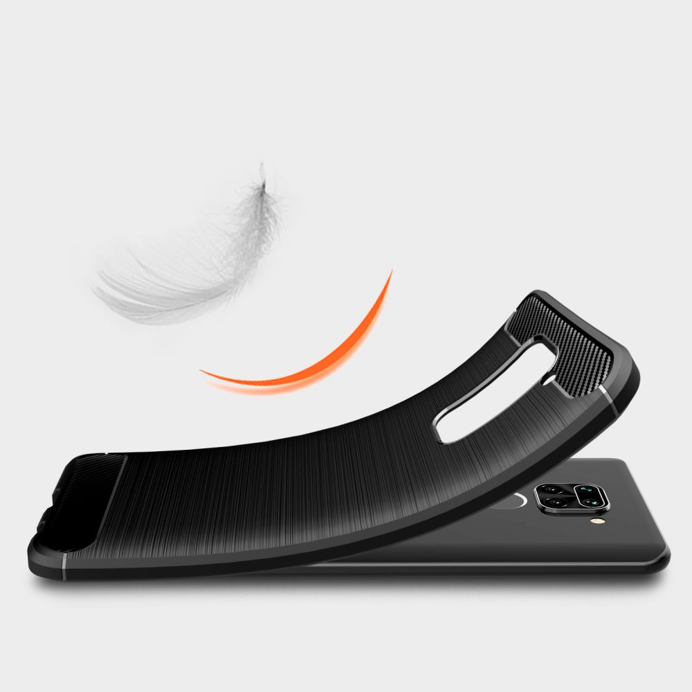 etui Tech-Protect TPU Carbon Czarne Xiaomi Redmi Note 9 / 3