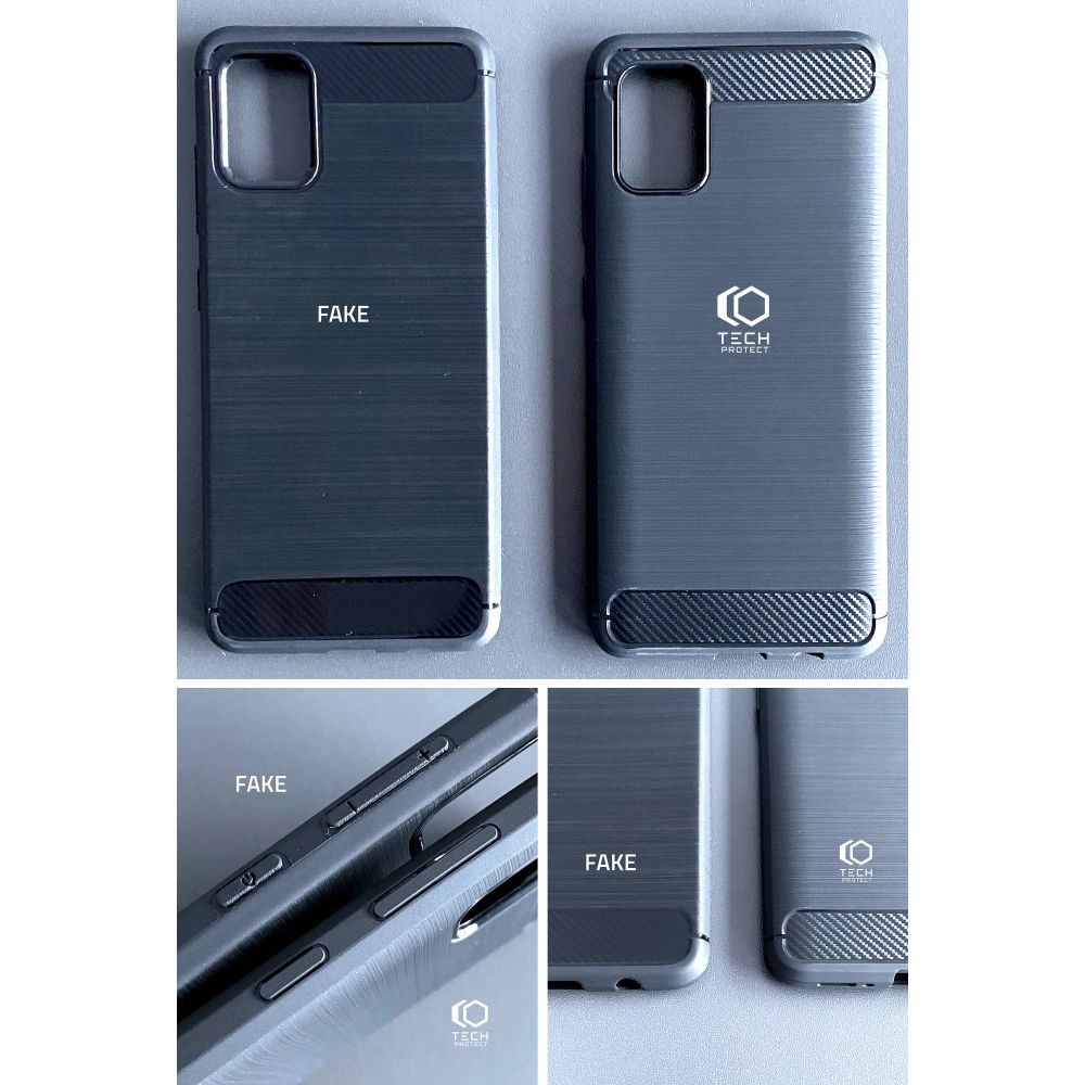 etui Tech-Protect TPU Carbon Czarne Xiaomi Redmi Note 9 / 6