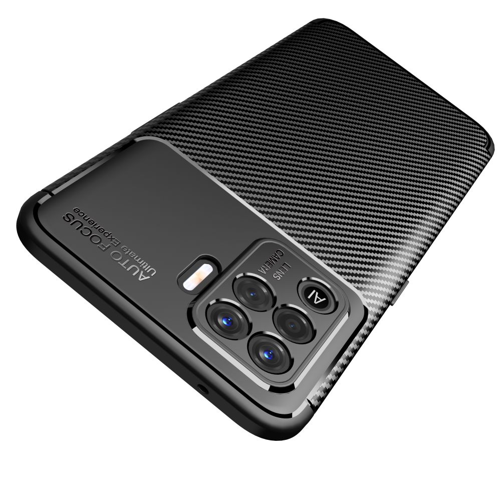 etui Tech-Protect TPU Carbon czarne Oppo Reno 5 Lite / 5