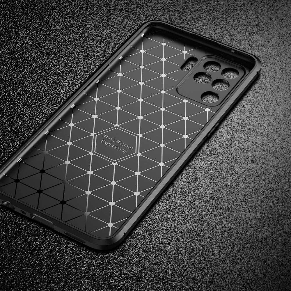 etui Tech-Protect TPU Carbon czarne Oppo Reno 5 Lite / 8