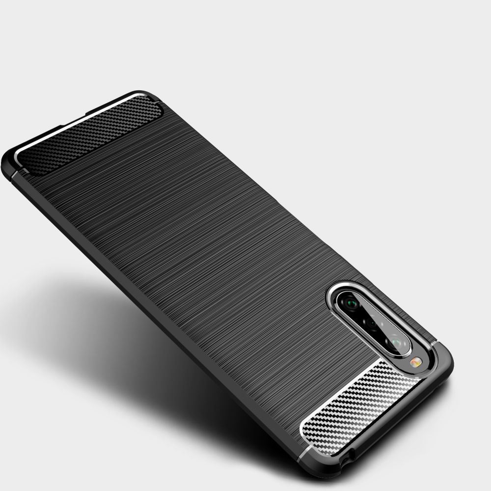 etui Tech-Protect TPU Carbon Czarne Sony Xperia 10 II / 3