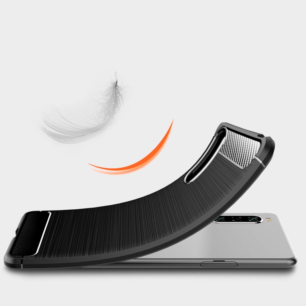 etui Tech-Protect TPU Carbon Czarne Sony Xperia 10 II / 5