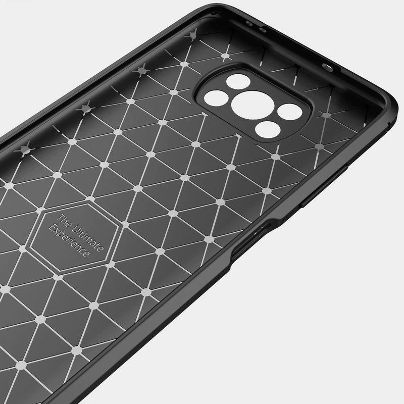 etui Tech-Protect TPU Carbon Czarne Xiaomi POCO X3 NFC / 4