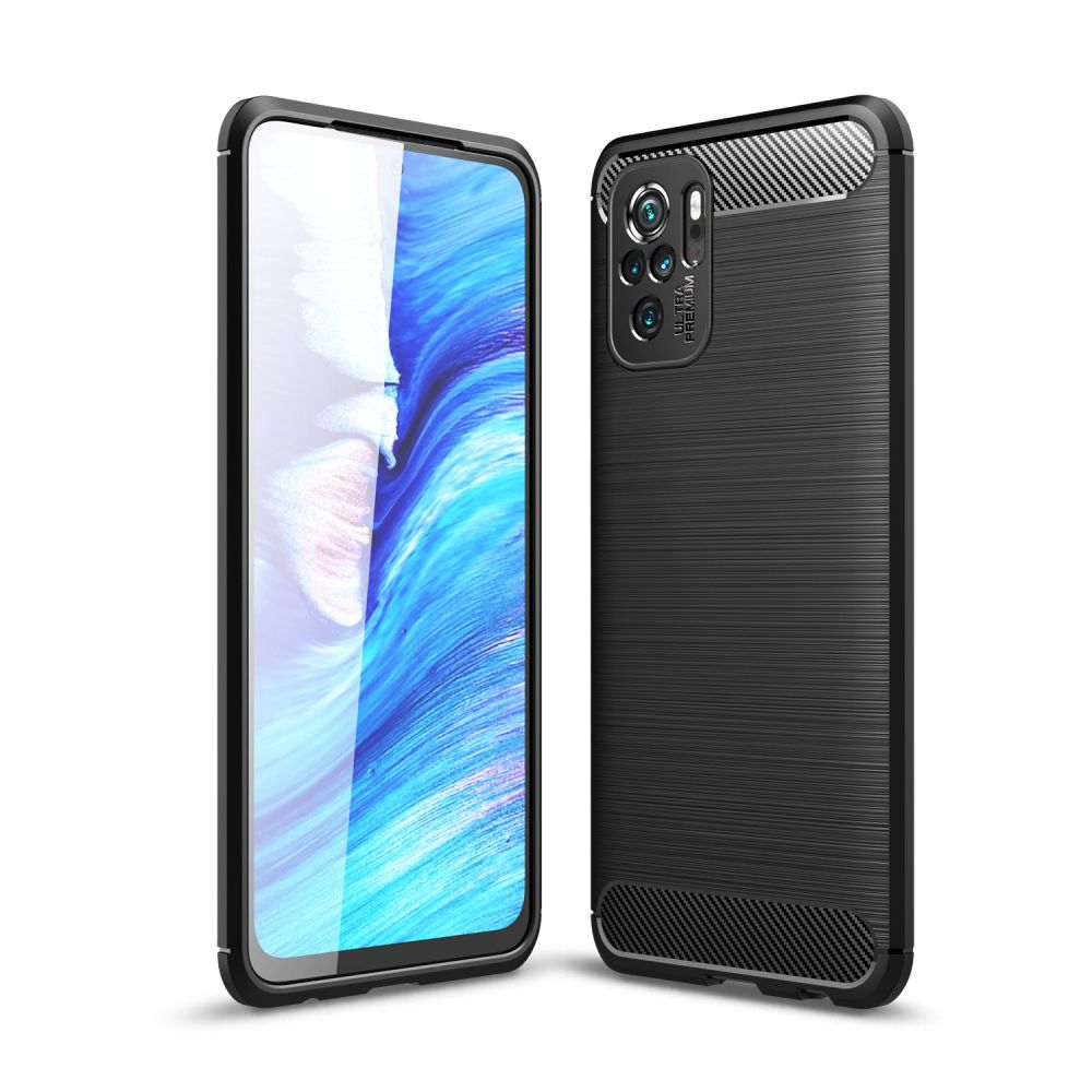 etui Tech-Protect TPU Carbon czarne Xiaomi Redmi Note 10