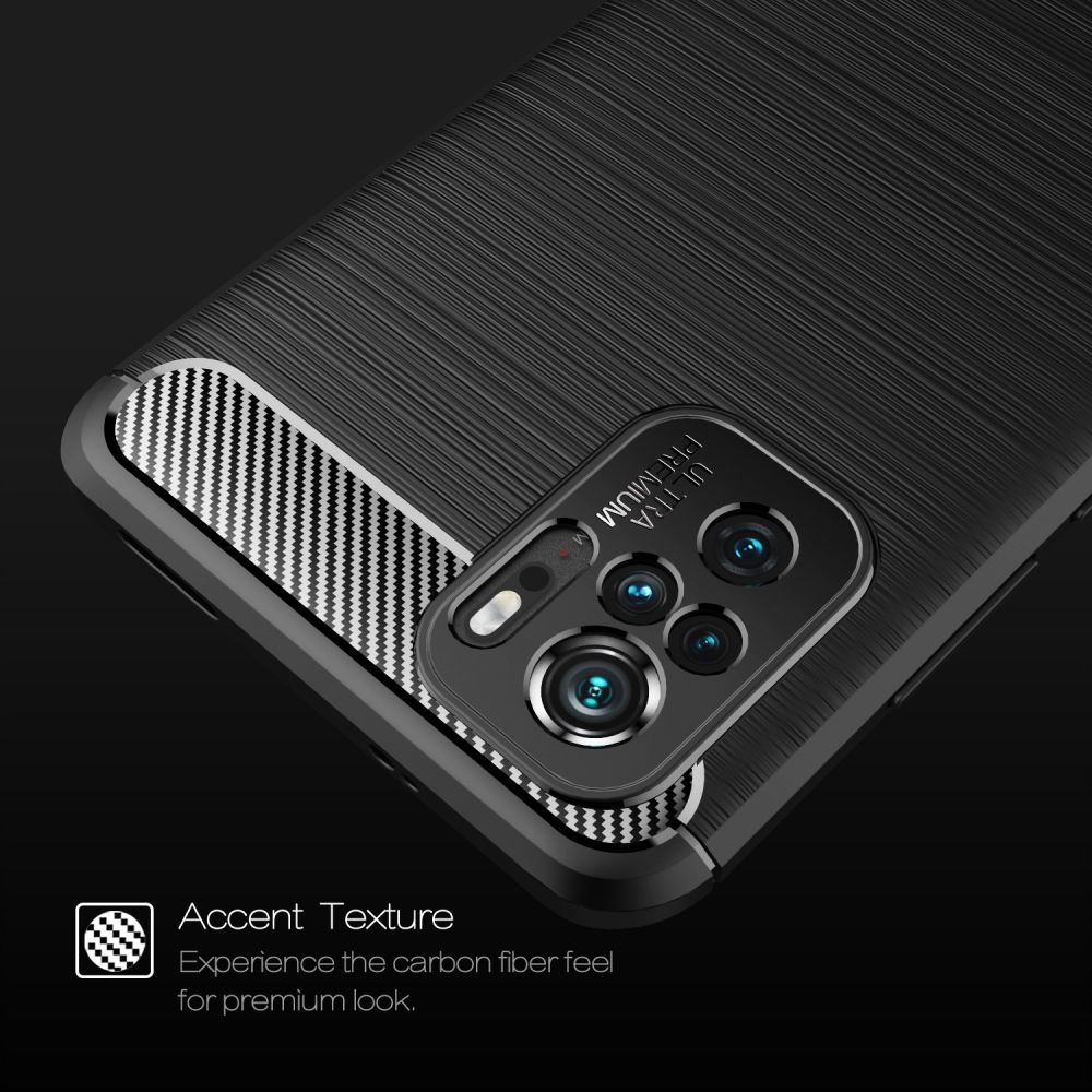 etui Tech-Protect TPU Carbon czarne Xiaomi Redmi Note 10 / 3