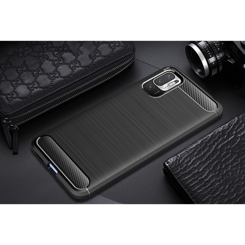 etui Tech-Protect TPU Carbon czarne Xiaomi Redmi Note 10 5G / 8