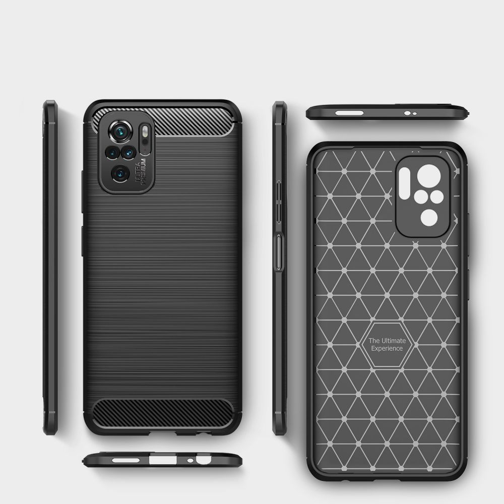 etui Tech-Protect TPU Carbon czarne Xiaomi Redmi Note 10 / 8