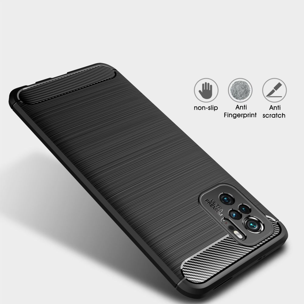etui Tech-Protect TPU Carbon czarne Xiaomi Redmi Note 10S / 2