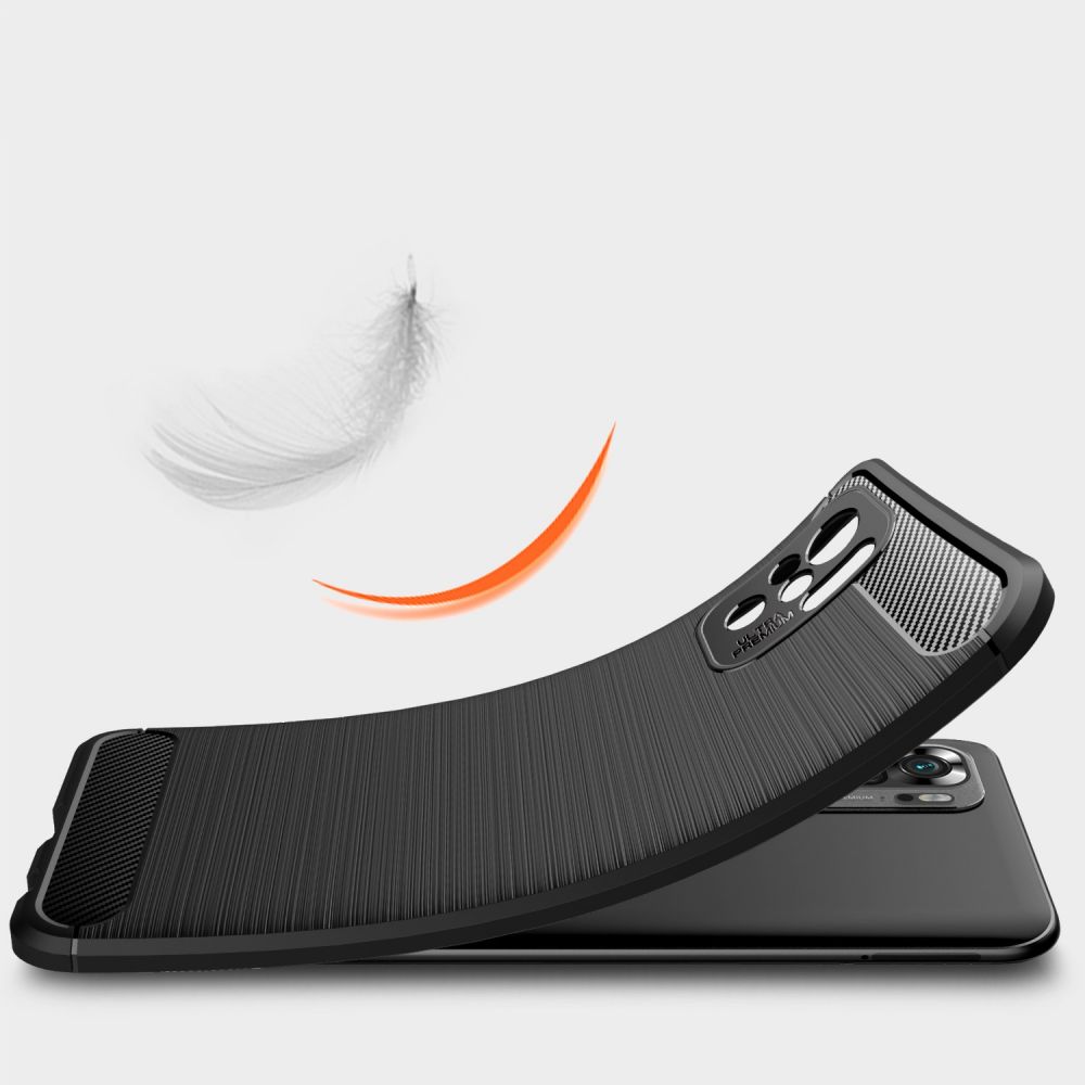 etui Tech-Protect TPU Carbon czarne Xiaomi Redmi Note 10S / 6