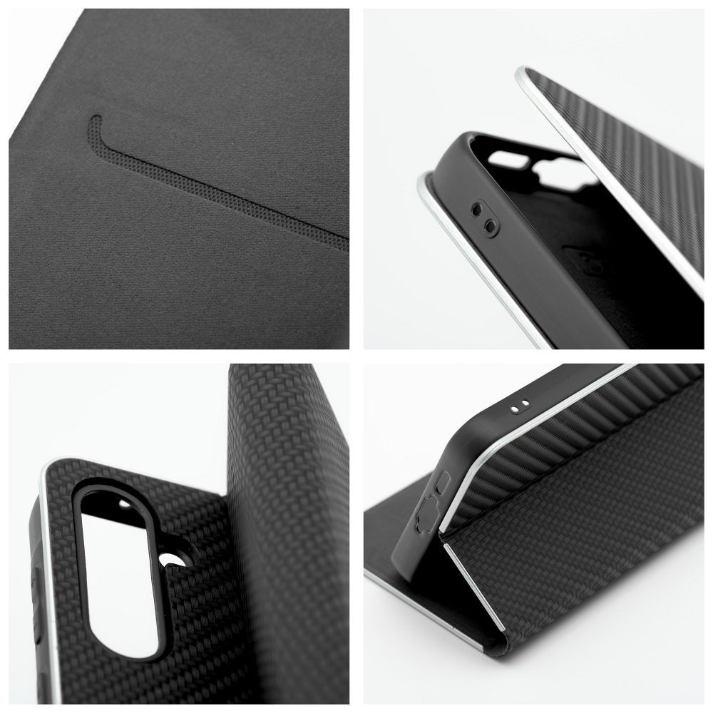 Etui Vennus Book Carbon czarny Samsung Galaxy A27 5G / 5 Etui Vennus Book Carbon czarny Samsung Galaxy A27 5G / 5