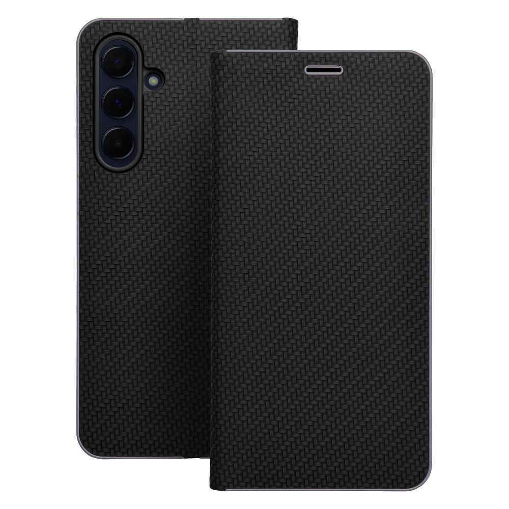Etui Vennus Book Carbon czarny Samsung Galaxy A71 4G / 4