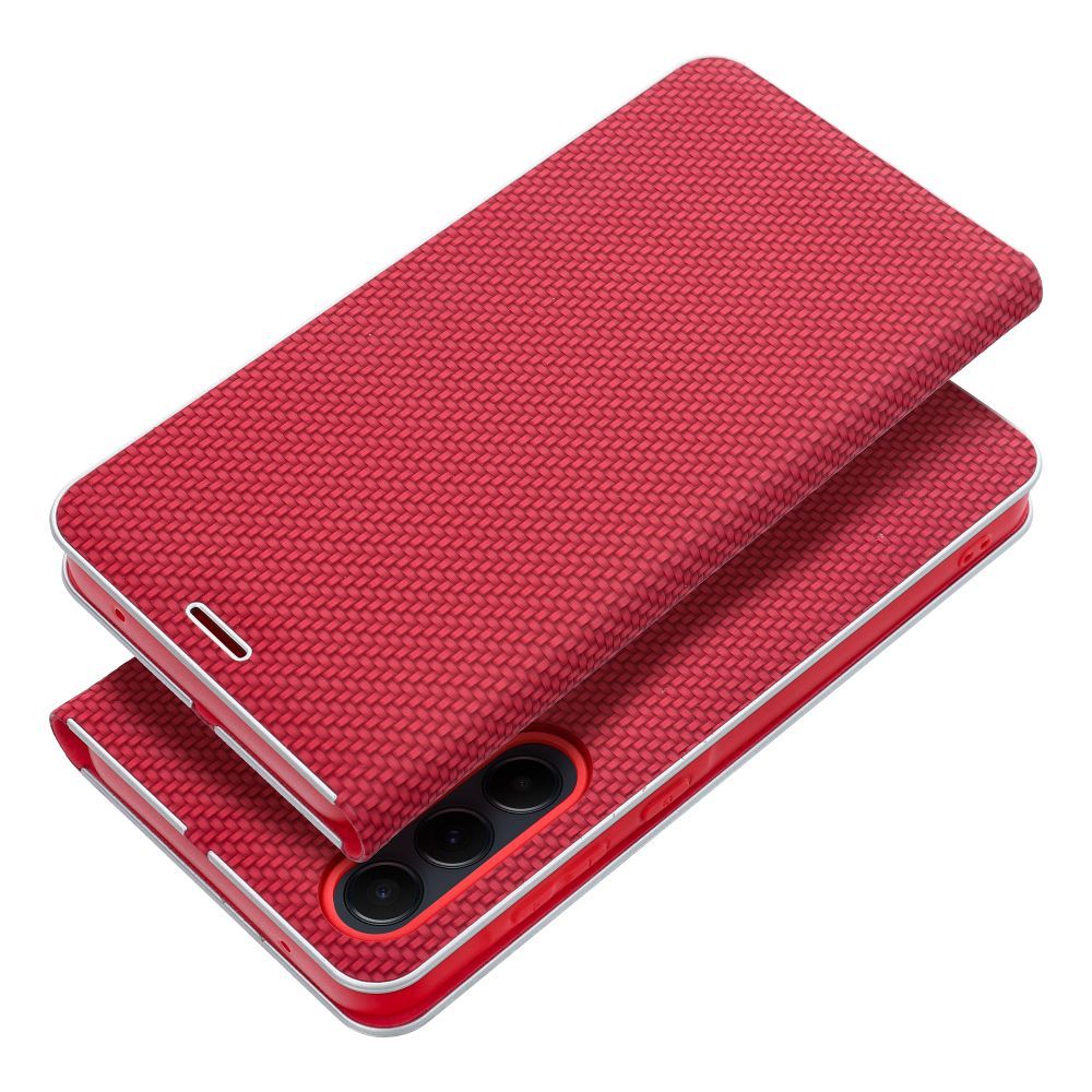 Etui Vennus Book Carbon czerwony Samsung Galaxy A27 5G / 2 Etui Vennus Book Carbon czerwony Samsung Galaxy A27 5G / 2