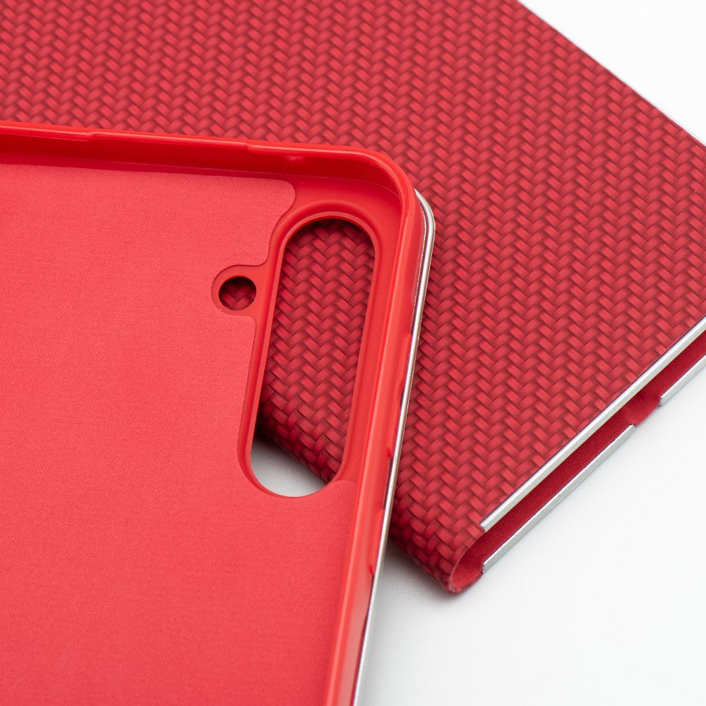 Etui Vennus Book Carbon czerwony Samsung Galaxy A27 5G / 4 Etui Vennus Book Carbon czerwony Samsung Galaxy A27 5G / 4