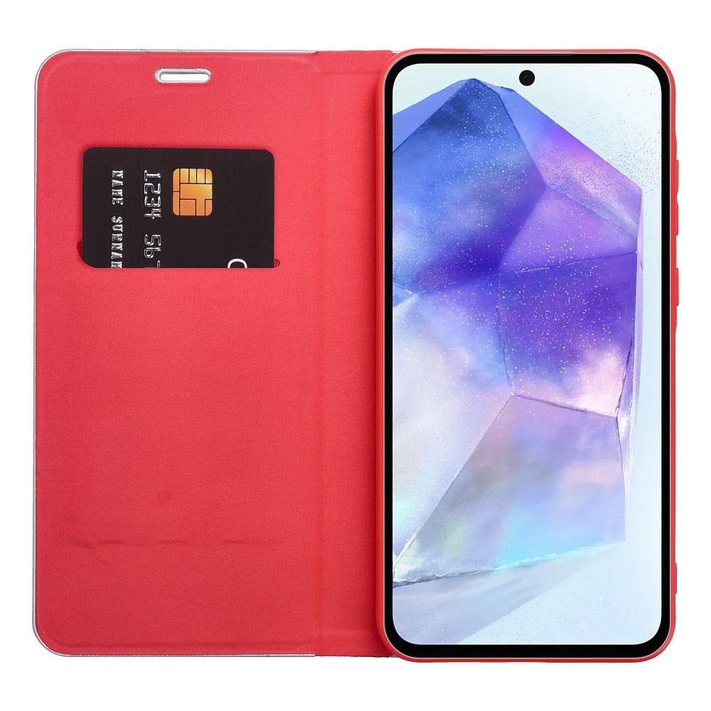 Etui Vennus Book Carbon czerwony Samsung Galaxy A27 5G / 7 Etui Vennus Book Carbon czerwony Samsung Galaxy A27 5G / 7