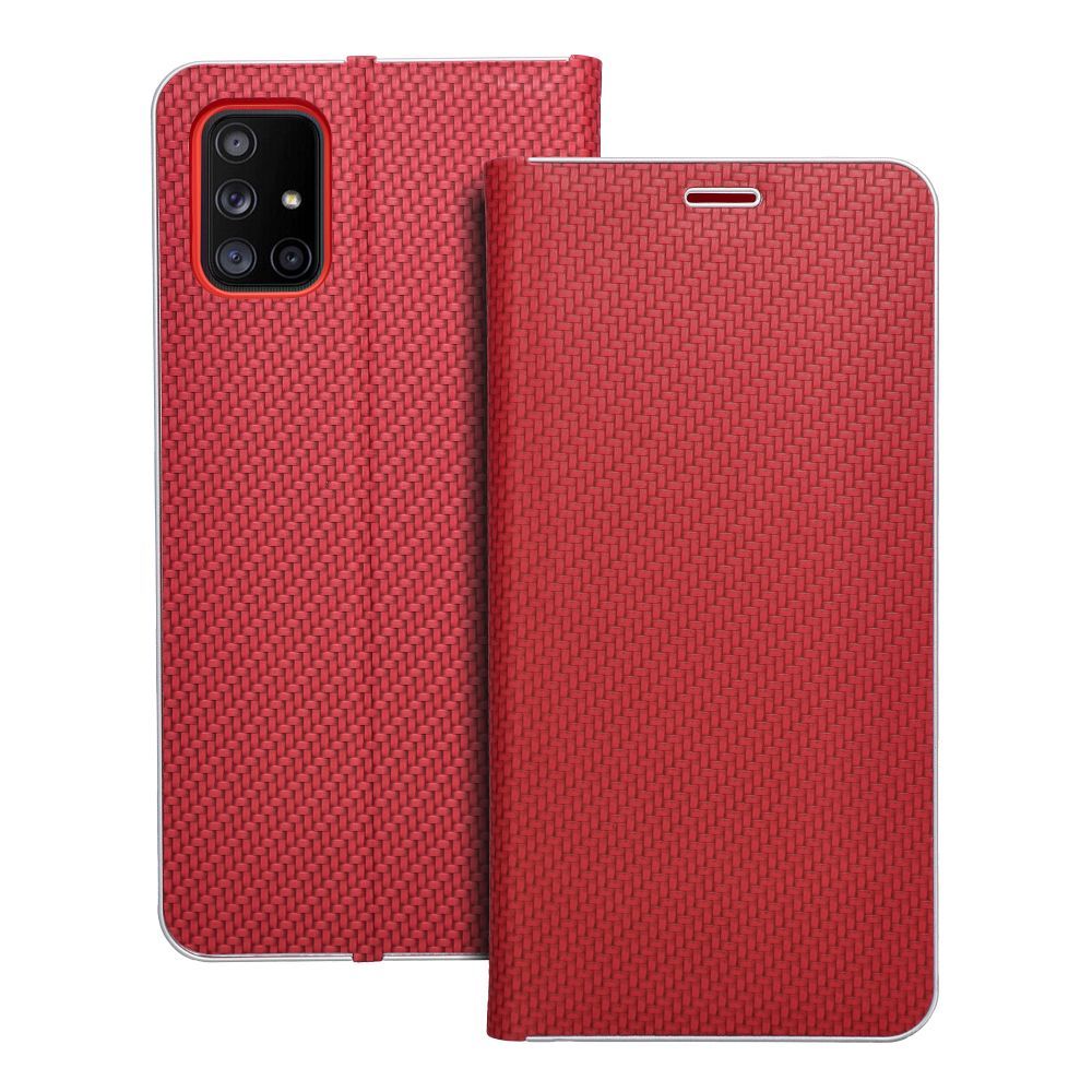 Etui Vennus Book Carbon czerwony Samsung Galaxy A71 4G Etui Vennus Book Carbon czerwony Samsung Galaxy A71 4G