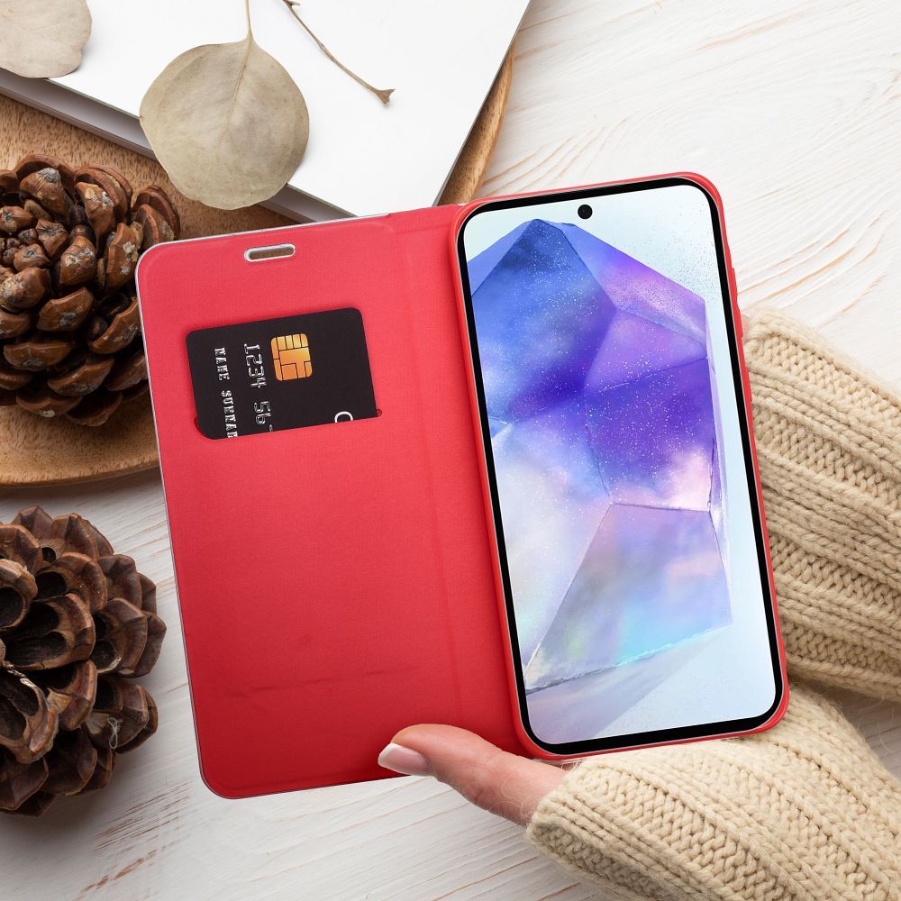 Etui Vennus Book Carbon czerwony Samsung Galaxy A71 4G / 11 Etui Vennus Book Carbon czerwony Samsung Galaxy A71 4G / 11