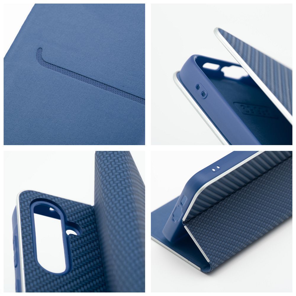 Etui Vennus Book Carbon niebieski Samsung Galaxy A27 5G / 6 Etui Vennus Book Carbon niebieski Samsung Galaxy A27 5G / 6