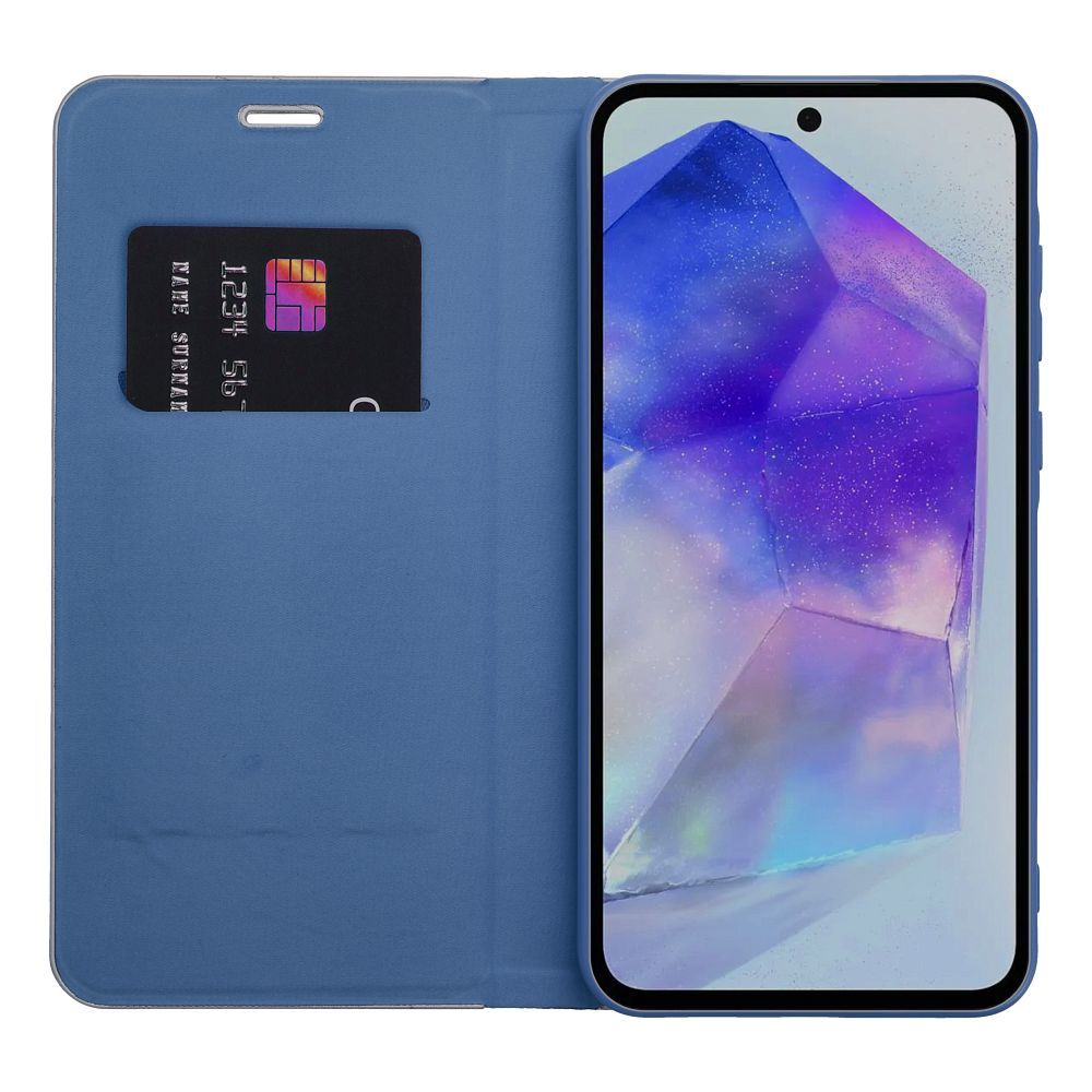 Etui Vennus Book Carbon niebieski Samsung Galaxy A27 5G / 8 Etui Vennus Book Carbon niebieski Samsung Galaxy A27 5G / 8