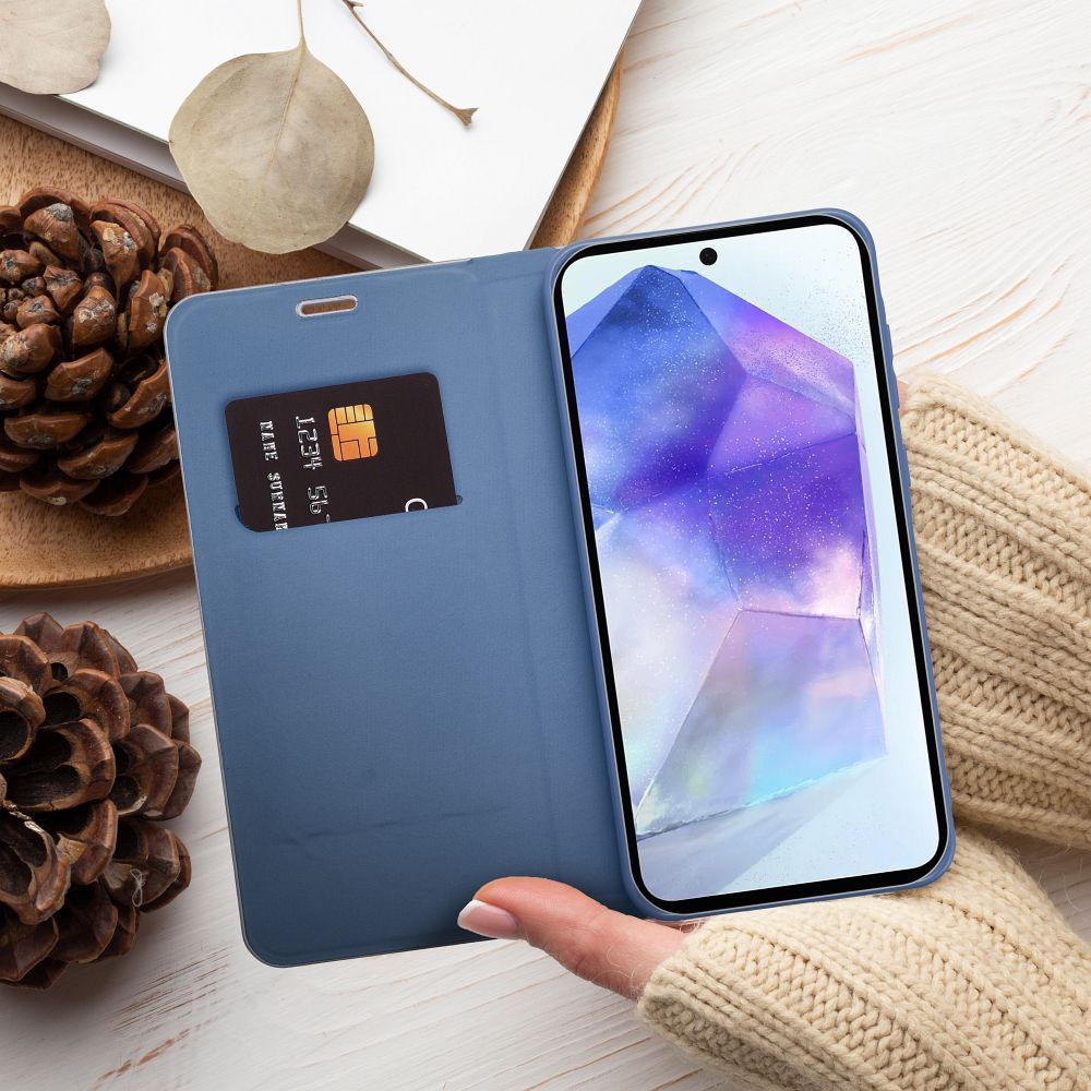 Etui Vennus Book Carbon niebieski Samsung Galaxy A27 5G / 9 Etui Vennus Book Carbon niebieski Samsung Galaxy A27 5G / 9