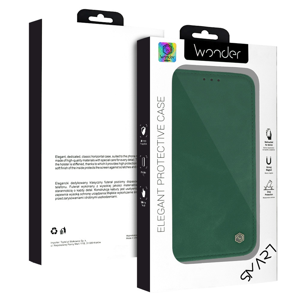 Etui Wonder Smart zielony Samsung Galaxy M15 5G / 8 Etui Wonder Smart zielony Samsung Galaxy M15 5G / 8