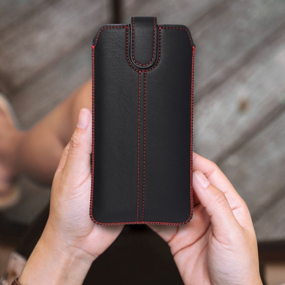 Etui wsuwka uniwersalna Ultra Slim M4 czarny Samsung Galaxy A32 5G / 4 Etui wsuwka uniwersalna Ultra Slim M4 czarny Samsung Galaxy A32 5G / 4