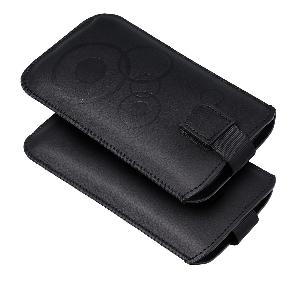 Etui wsuwka uniwersalna z os�on� aparatu Deko czarny Samsung Galaxy A02S / 2